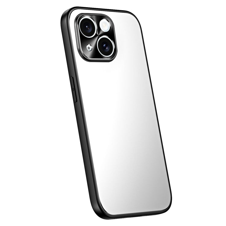For iPhone 15 Plus R-JUST RJ-61 Electroplating Frosted TPU + PC Phone Case(Silver) by R-JUST