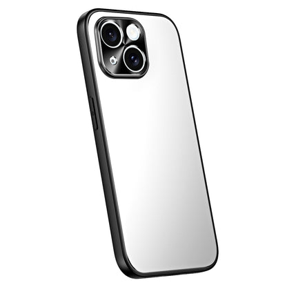 For iPhone 14 Plus R-JUST RJ-61 Electroplating Frosted TPU + PC Phone Case(Silver) by R-JUST