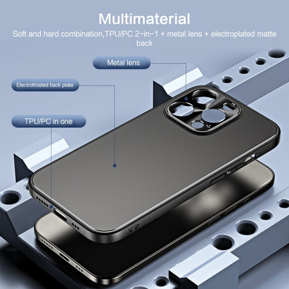 For iPhone 15 Plus R-JUST RJ-61 Electroplating Frosted TPU + PC Phone Case(Silver) by R-JUST