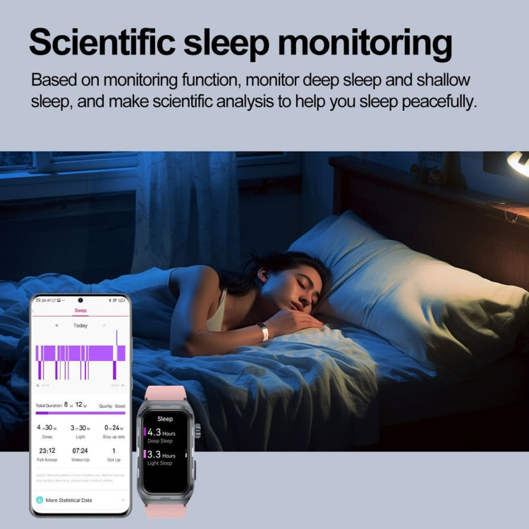 TK79 1.47 inch IP68 Waterproof Smart Watch, Support ECG / Blood Glucose / Blood Oxygen Monitoring / Uric Acid(Blue) by bashfashion