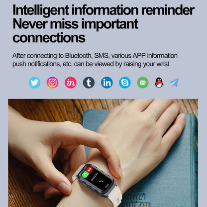 TK79 1.47 inch IP68 Waterproof Smart Watch, Support ECG / Blood Glucose / Blood Oxygen Monitoring / Uric Acid(Blue) by bashfashion