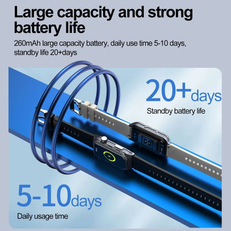 TK79 1.47 inch IP68 Waterproof Smart Watch, Support ECG / Blood Glucose / Blood Oxygen Monitoring / Uric Acid(Blue) by bashfashion