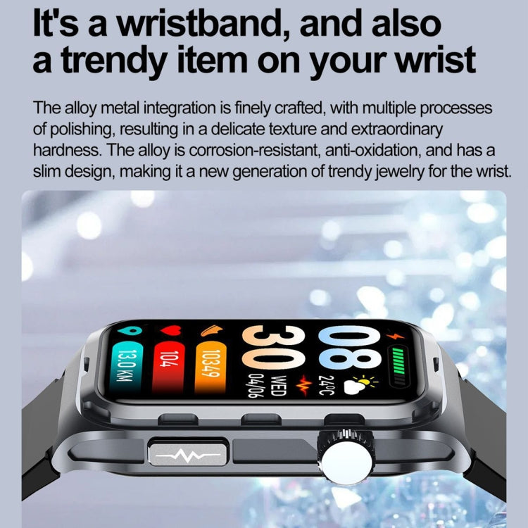 TK79 1.47 inch IP68 Waterproof Smart Watch, Support ECG / Blood Glucose / Blood Oxygen Monitoring / Uric Acid(Blue) by bashfashion