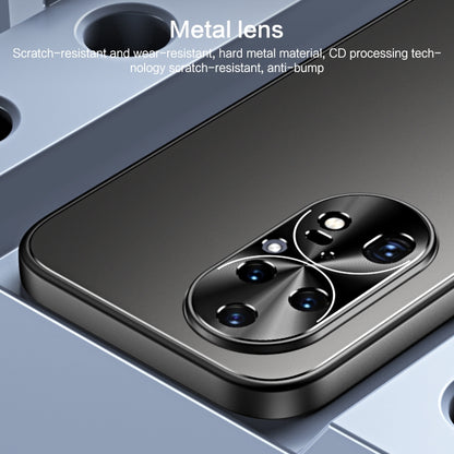 For Huawei P50 R-JUST RJ-61 Electroplating Frosted TPU + PC Phone Case(Grey) by R-JUST