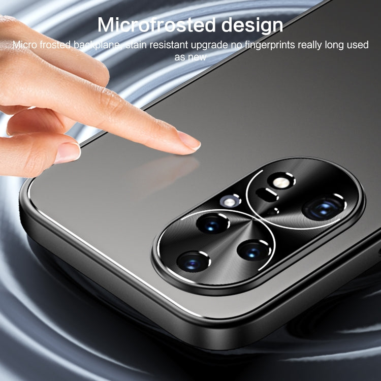 For Huawei P50 R-JUST RJ-61 Electroplating Frosted TPU + PC Phone Case(Grey) by R-JUST