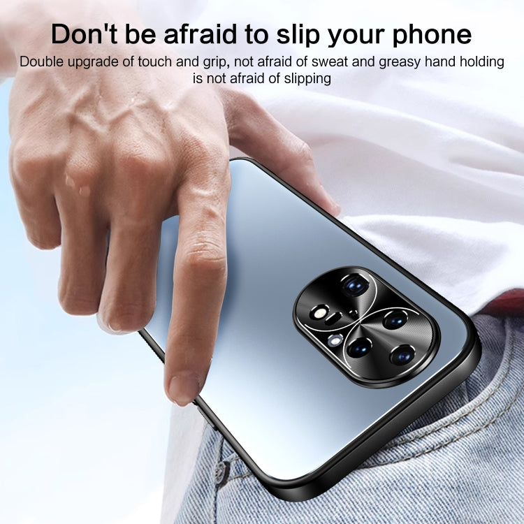 For Huawei P50 R-JUST RJ-61 Electroplating Frosted TPU + PC Phone Case(Grey) by R-JUST