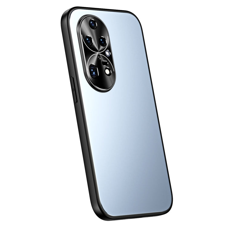 For Huawei P50 R-JUST RJ-61 Electroplating Frosted TPU + PC Phone Case(Blue) by R-JUST