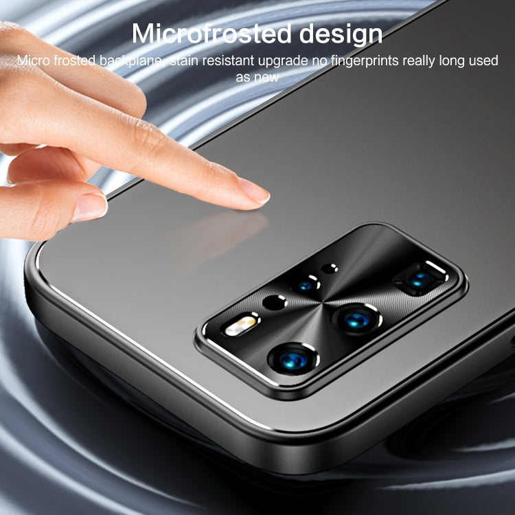 For Huawei P40 R-JUST RJ-61 Electroplating Frosted TPU + PC Phone Case(Grey) by R-JUST