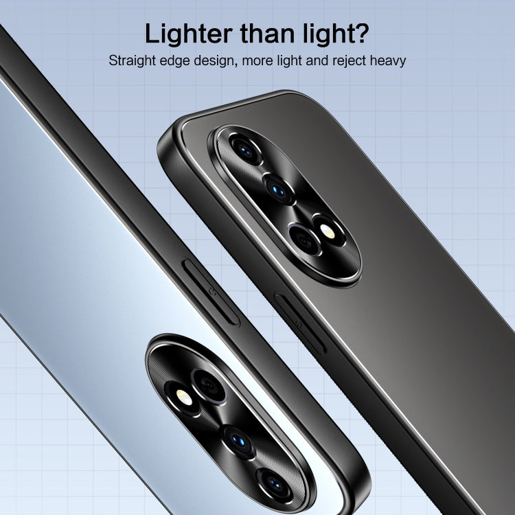 For Huawei nova 12 Pro R-JUST RJ-61 Electroplating Frosted TPU + PC Phone Case with Holder(Grey) by R-JUST