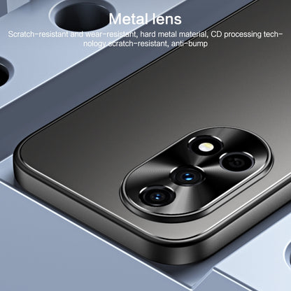 For Huawei nova 12 Pro R-JUST RJ-61 Electroplating Frosted TPU + PC Phone Case with Holder(Grey) by R-JUST