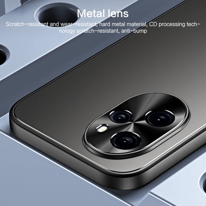 For Honor 100 Pro R-JUST RJ-61 Electroplating Frosted TPU + PC Phone Case(Pink) by R-JUST