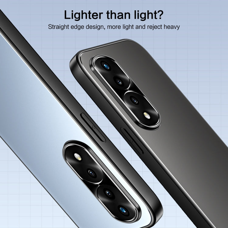 For Honor 70 Pro R-JUST RJ-61 Electroplating Frosted TPU + PC Phone Case(Silver) by R-JUST