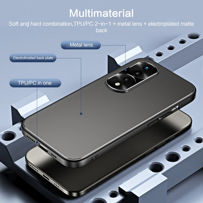 For Honor 70 Pro R-JUST RJ-61 Electroplating Frosted TPU + PC Phone Case(Silver) by R-JUST