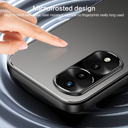 For Honor 70 Pro R-JUST RJ-61 Electroplating Frosted TPU + PC Phone Case(Blue) by R-JUST