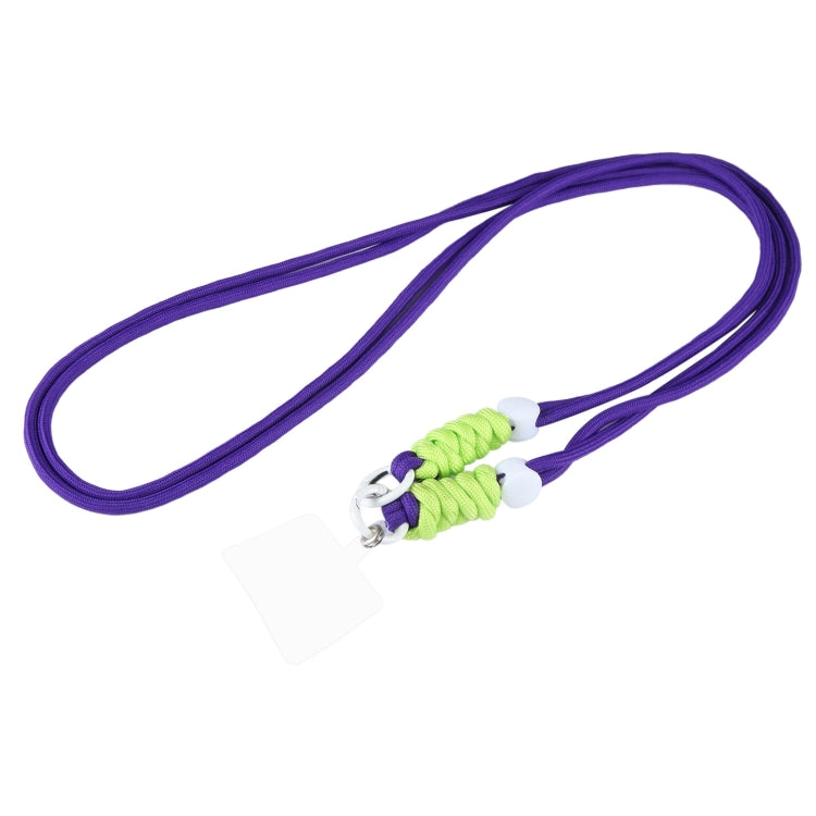 Double Buckle Twist Rope Slim Long Lanyard(Purple) by bashfashion