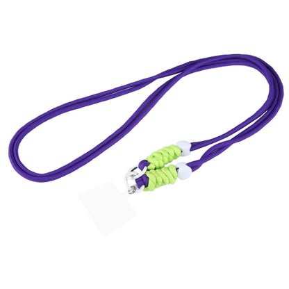Double Buckle Twist Rope Slim Long Lanyard(Purple) by bashfashion