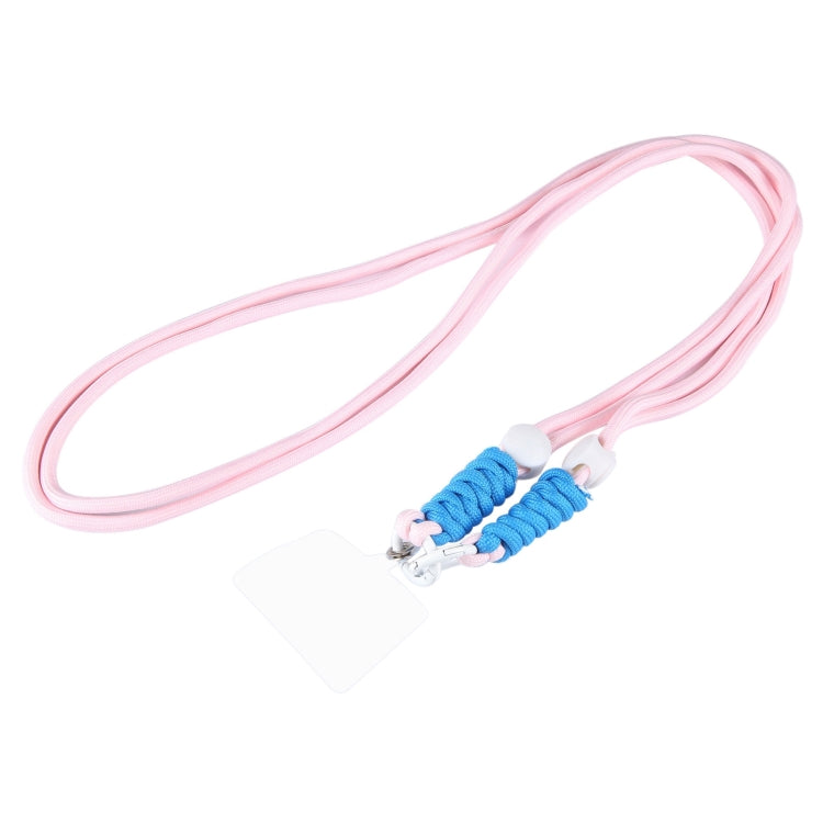 Double Buckle Twist Rope Slim Long Lanyard(Light Pink) by bashfashion