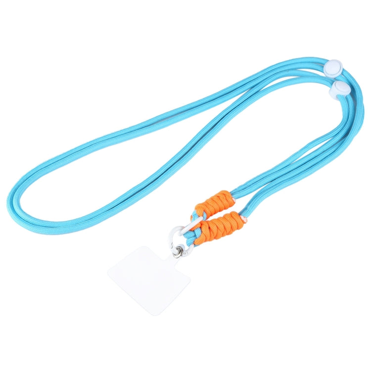 Double Buckle Twist Rope Slim Long Lanyard(Blue) by bashfashion