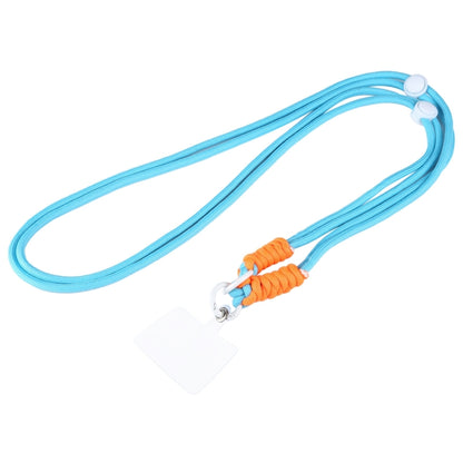 Double Buckle Twist Rope Slim Long Lanyard(Blue) by bashfashion