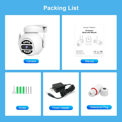 SriHome SH047 4MP IP66 Waterproof Motion Detection Night Vision WiFi HD Camera(AU Plug) by SriHome