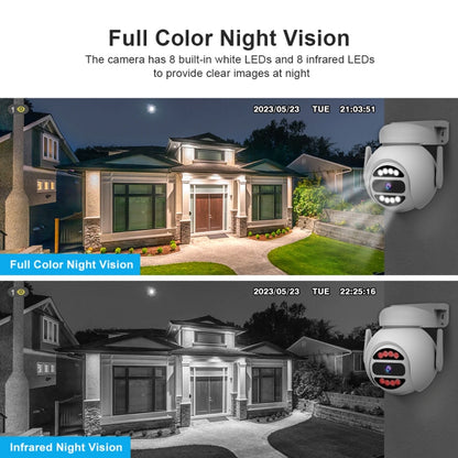 SriHome SH047 4MP IP66 Waterproof Motion Detection Night Vision WiFi HD Camera(US Plug) by SriHome