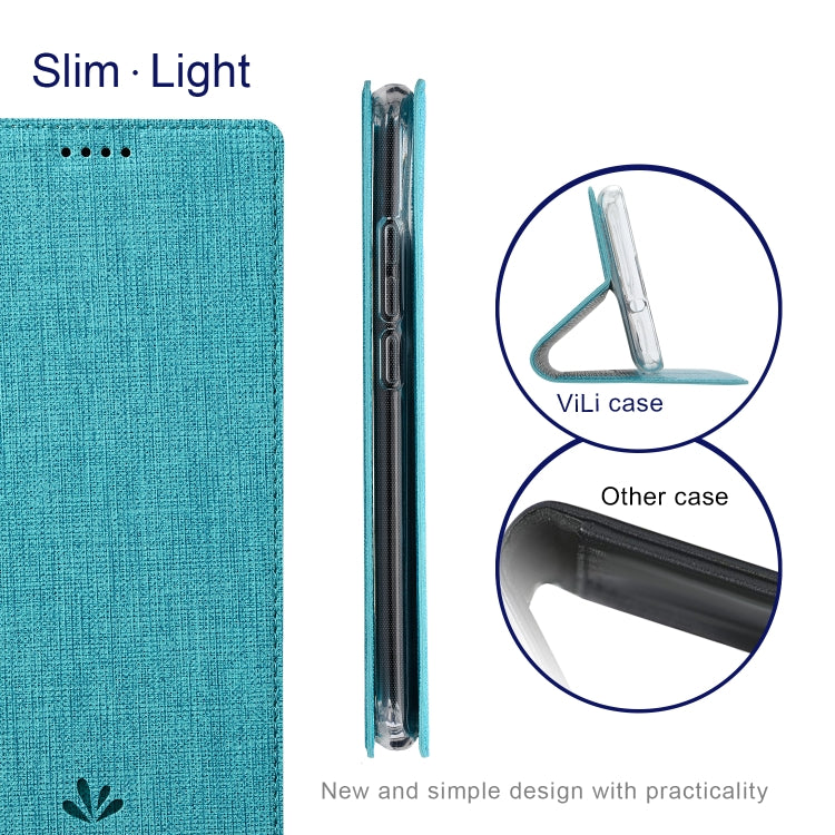 For OnePlus 12 ViLi DMX Series Shockproof TPU + PU Leather Magnetic Attraction Horizontal Flip Case(Blue) by ViLi