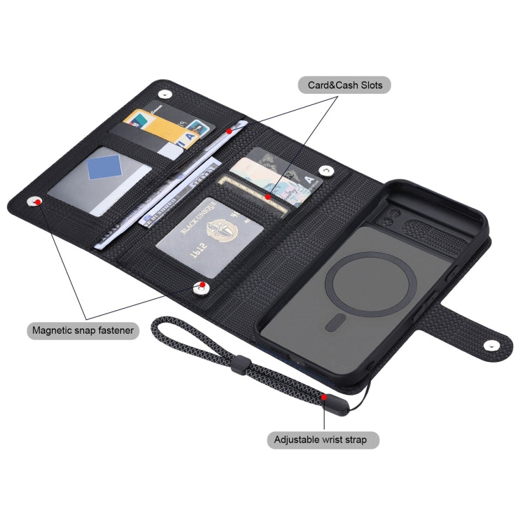 For Google Pixel 8 Pro ViLi GHA Series Shockproof MagSafe RFID Leather Attraction Horizontal Flip Phone Case(Black) by ViLi