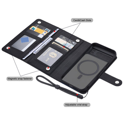 For Google Pixel 8 Pro ViLi GHA Series Shockproof MagSafe RFID Leather Attraction Horizontal Flip Phone Case(Black) by ViLi