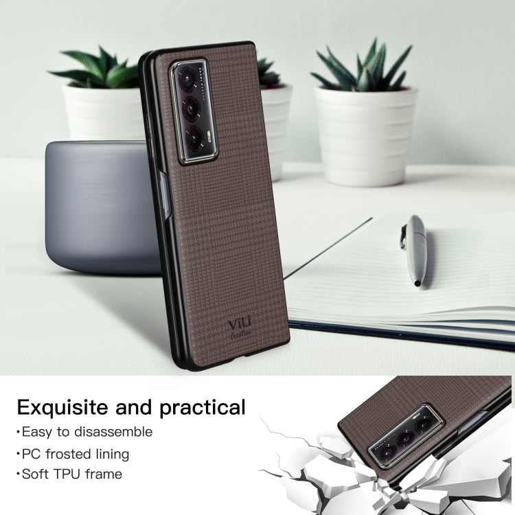 For Honor Magic Vs2 ViLi TH Series Shockproof Phone Case(Brown) by ViLi