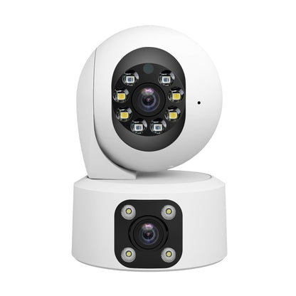 SriHome SH049 2MP + 2MP Humanoid Tracking Smart Night Vision Dual Lens HD IP Camera(UK Plug) by SriHome