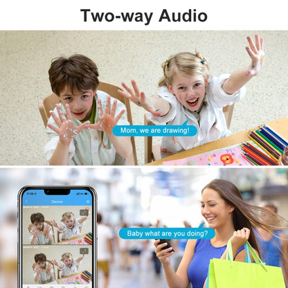 SriHome SH049 2MP + 2MP Humanoid Tracking Smart Night Vision Dual Lens HD IP Camera(AU Plug) by SriHome