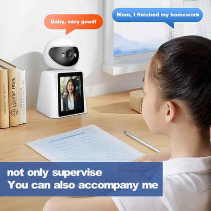 Srihome SH053 4MP 2.8 inch IPS Screen Smart Video Calling IP Camera Baby Monitor(EU Plug) by SriHome