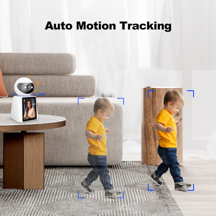 Srihome SH053 4MP 2.8 inch IPS Screen Smart Video Calling IP Camera Baby Monitor(EU Plug) by SriHome