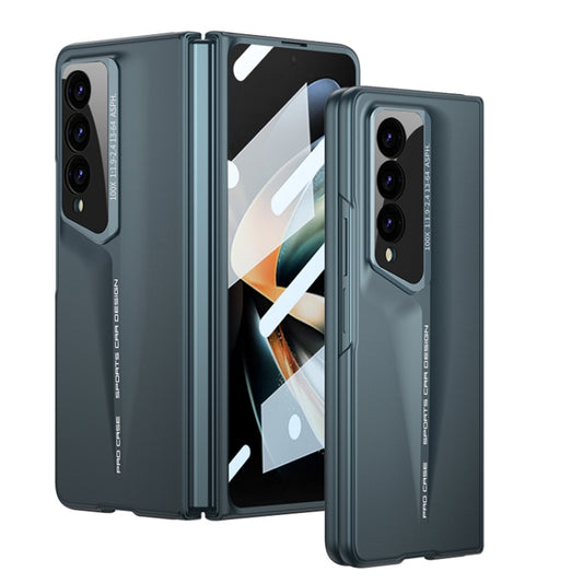 For Samsung Galaxy Z Fold3 GKK Integrated Blade Ultra-thin Full Coverage Phone Case(Cyan) by GKK