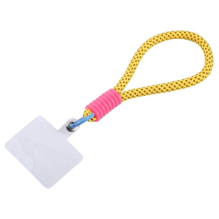Silicone Nylon Rope Short Lanyard(Yellow Brown) by bashfashion