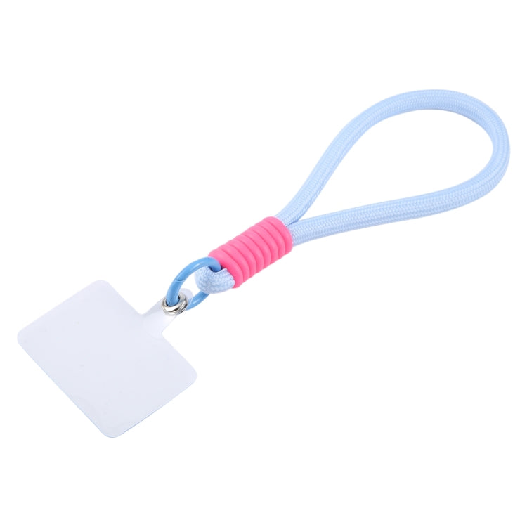 Silicone Nylon Rope Short Lanyard(Light Blue) by bashfashion