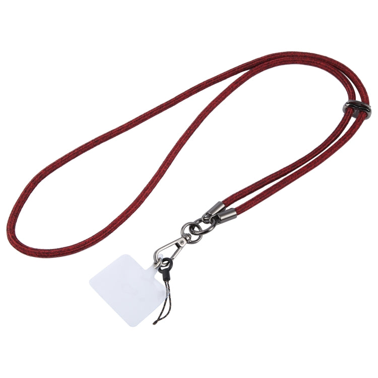 Flash Buckle Crossbody Mobile Phone Long Lanyard(Black Red) by bashfashion