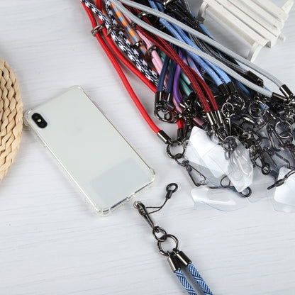 Flash Buckle Crossbody Mobile Phone Long Lanyard(Black Red) by bashfashion