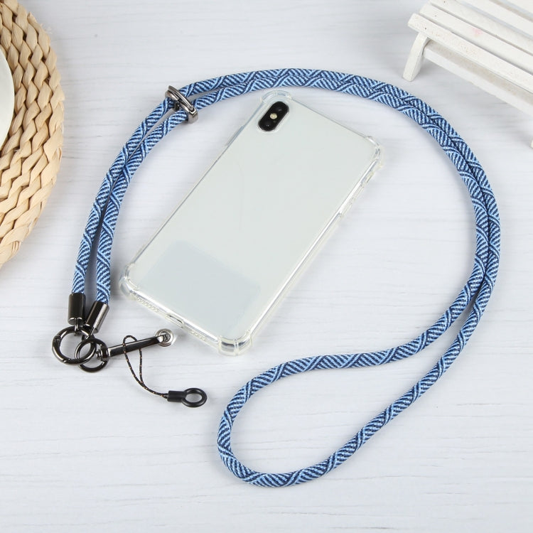 Flash Buckle Crossbody Mobile Phone Long Lanyard(Black Red) by bashfashion