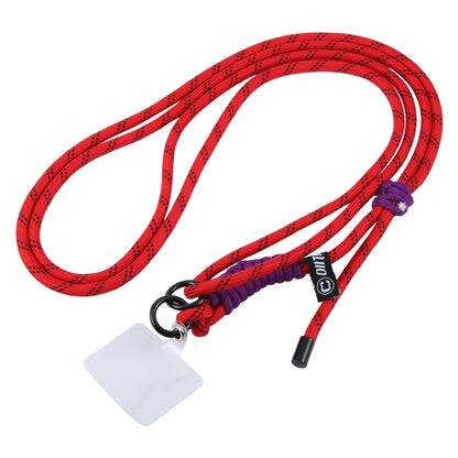 Hinge Adjustable Crossbody Mobile Phone Long Lanyard(Red Black) by bashfashion