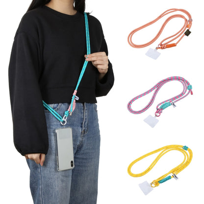 Hinge Adjustable Crossbody Mobile Phone Long Lanyard(Yellow Grey) by bashfashion