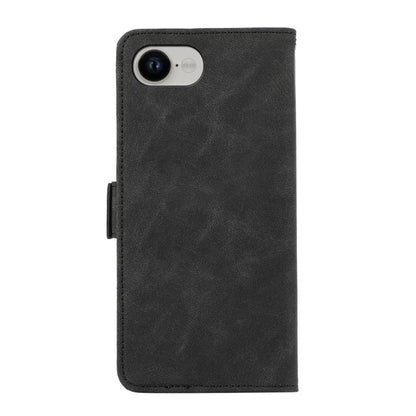 For iPhone 16e ABEEL Frosted Magnetic RFID Leather Phone Case(Black) by bashfashion