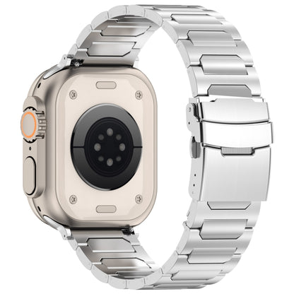 For Apple Watch Ultra 2 49mm I-Shaped Titanium Metal Watch Band(Mirror Silver) by bashfashion
