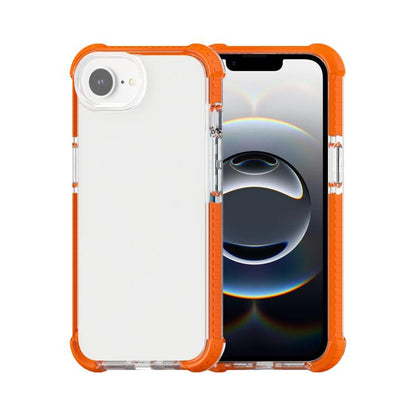 For iPhone 16e Acrylic Full Coverage Shockproof Phone Case(Orange) by bashfashion