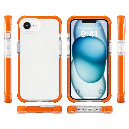 For iPhone 16e Acrylic Full Coverage Shockproof Phone Case(Orange) by bashfashion