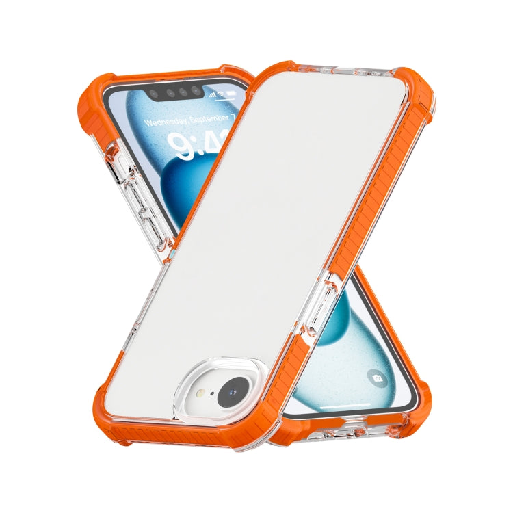 For iPhone 16e Acrylic Full Coverage Shockproof Phone Case(Orange) by bashfashion