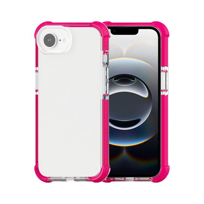 For iPhone 16e Acrylic Full Coverage Shockproof Phone Case(Pink) by bashfashion