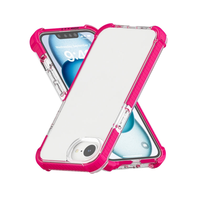 For iPhone 16e Acrylic Full Coverage Shockproof Phone Case(Pink) by bashfashion