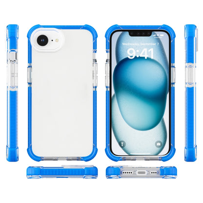 For iPhone 16e Acrylic Full Coverage Shockproof Phone Case(Blue) by bashfashion
