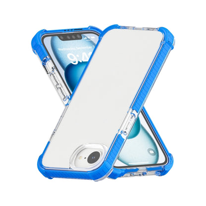 For iPhone 16e Acrylic Full Coverage Shockproof Phone Case(Blue) by bashfashion
